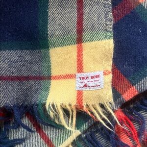 Troy Robe Plaid 100% Virgin Wool Scarf